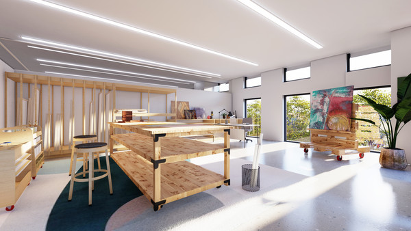 작가 작업실 전경 (사진=태성문화재단 제공)