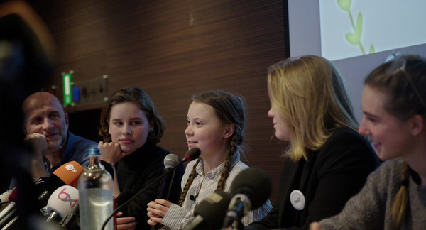 그레타 툰베리의 연설/사진=영화사 진진 제공