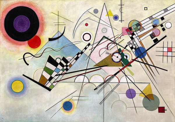 ‘바실리 칸딘스키’의 ‘구성8(composition VIII)’ ,canvas on oil,140x2011923(사진=구겐하임뮤지엄 Guggenheim Museum)