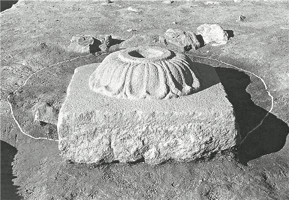 사진=문화재청 제공 / 도난 당한 천관사지 석등 하대석