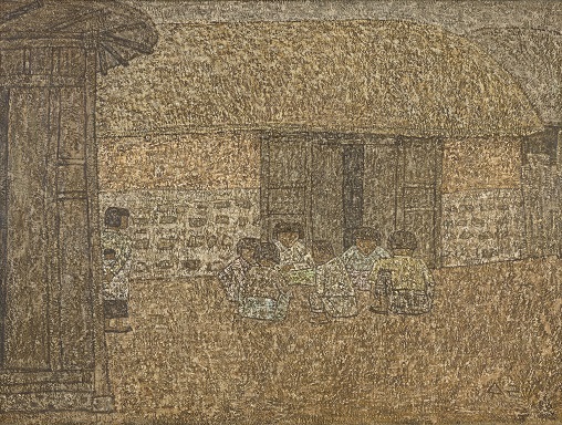 박수근, 유동, 1954, 캔버스에 유채, 130x97cm (사진=국립현대미술관 제공)