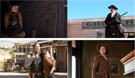 왼쪽부터 데인 드한, 에단 호크, 크리스 프랫, 그리고 제이크 슈어 4인의 캐릭터 스틸(사진=(주)더쿱 제공)