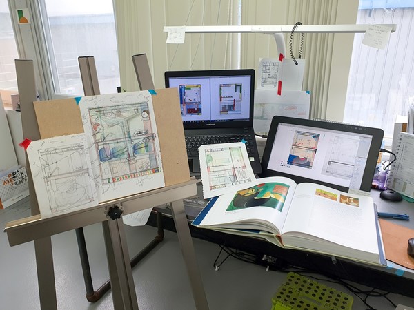 금천예술공장 12기 입주 작가 유지영 작가의 스튜디오 내부 모습/사진=서울문화재단 제공