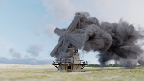 박재훈 작가의 3D 애니메이션 작품 '과열된 풍차' (사진 = 대안공간 루프 제공)