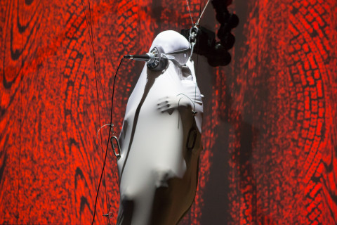 정승, 흩어진 외침- 하네스, 로봇 하네스, 사운드, 오디오비주얼, 퍼포먼스/사진=대안공간 루프 제공