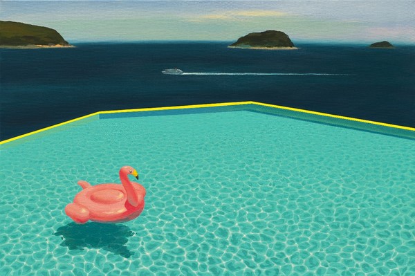김옥진, Pool, 60.6×90.9cm, Acrylic on canvas, 2021 (사진=전남문화재단 제공)