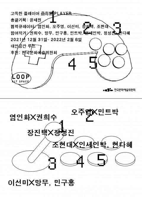 ‘고독한 플레이어’ 전시 메인 포스터/사진=대안공간 루프 제공