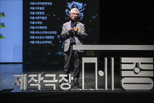 2022 세종 시즌 기자간담회에서 운영전략을 밝히고 있는 안호상 사장 (사진=세종문화회관 제공)