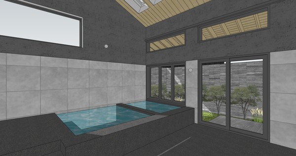 H주택 계획 이미지. 목욕을 즐기는 건축주를 위한 목욕탕/사진=에이루트 건축사사무소 제공