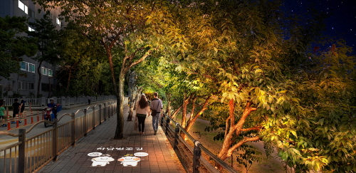 하남시, 빛으로 행복한 벚꽃길 경관조명사업