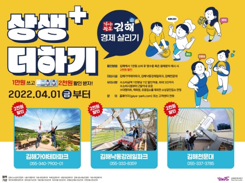 김해문화재단, 관광페이백 '상생더하기' 최대 1만원 할인 이벤트