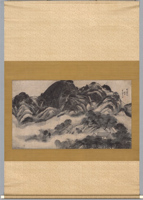 인왕제색도 (국보), 정선(1676-1759), 조선 1751년, 종이에 먹, 79.2×138.0cm, 국립중앙박물관 (사진=국립중앙박물관 제공)