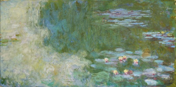 수련이 있는 연못, 클로드 모네(1840-1926), 1917-1920년, 캔버스에 유채, 100.0.×200.5cm, 국립현대미술관 (사진=국립중앙박물관 제공)