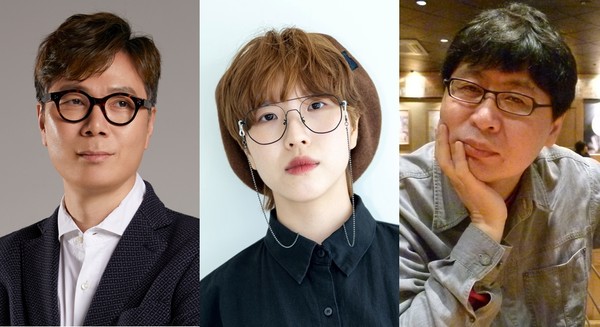 왼쪽부터 김영하작가, 김겨울작가, 정성일 영화평론가 사진=한국국제교류재단 제공