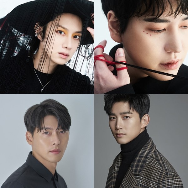 사진=SM엔터테인먼트(김희철, 규현), VAST엔터테인먼트(현빈), 51K(옥택연)