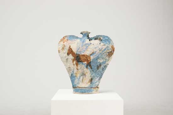 Alibi series 3 : love 병, 28x5x31(h)cm, stoneware, glaze, 2023