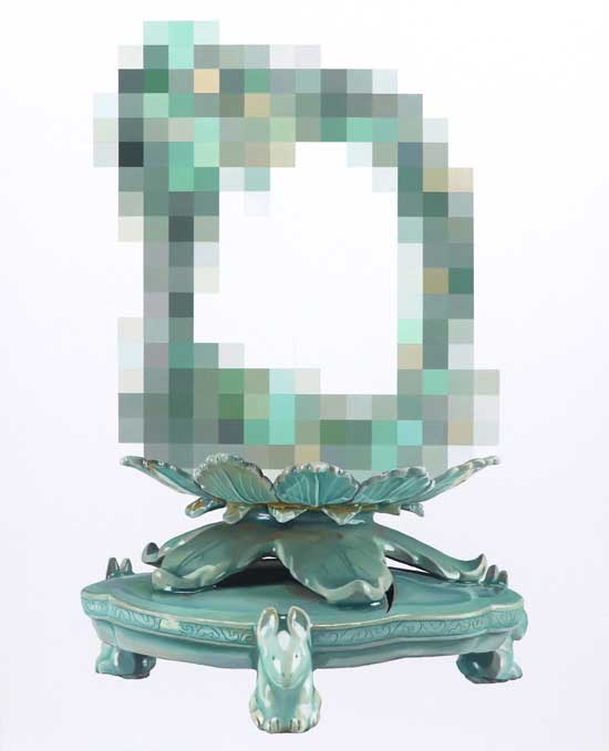 이세명, Just a sculpture 2(2023), 캔버스에 유채와 아크릴, 80.3 x 65.2 cm