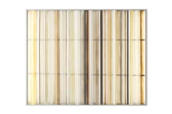 강미로, 기억의 프리즘 mono 1(2023), Slate-board, Aluminum frame, Mixed media, LED light, 103 x 83 cm