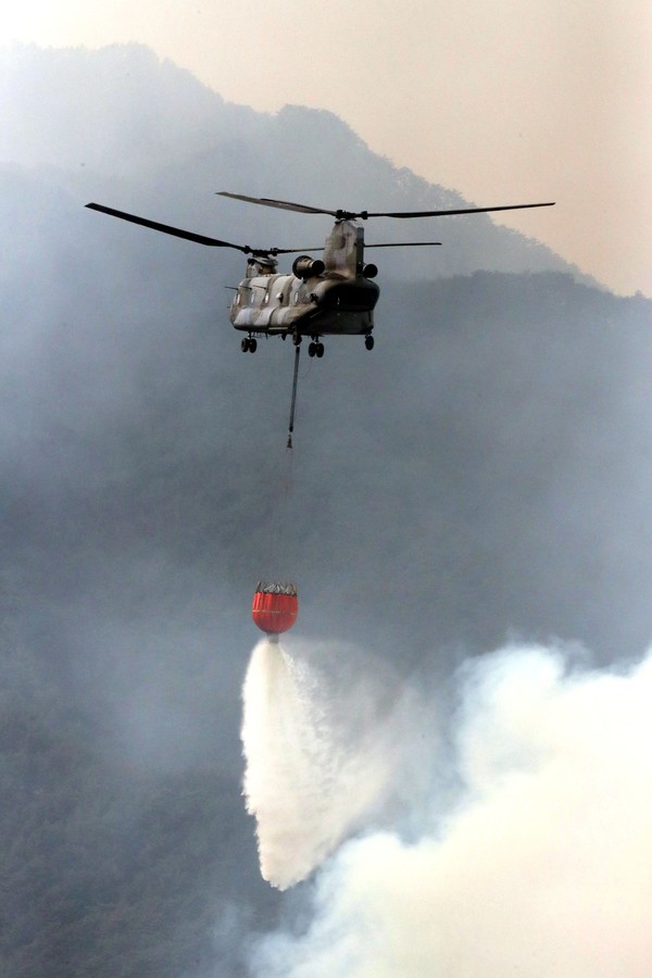 밤비바켓 시누크 헬리콥터(사진제공 국방부)