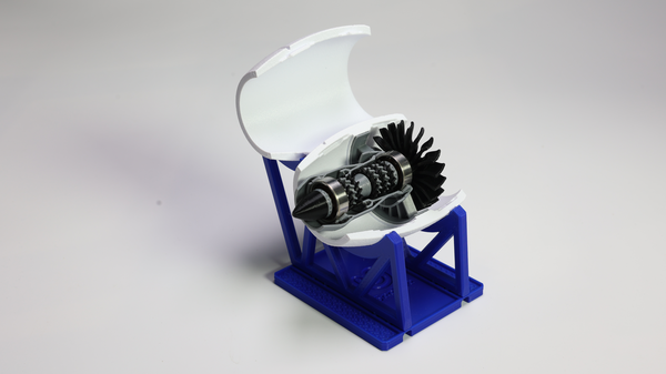 제트엔진 스피너. 여객기의 터보팬 엔진 모형을 구체화하여 개발했다. (사진=국립과천과학관 제공)