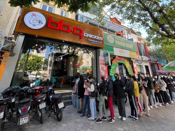 BBQ 베트남 하노이 부팜함에 오픈한 신규 매장 전경