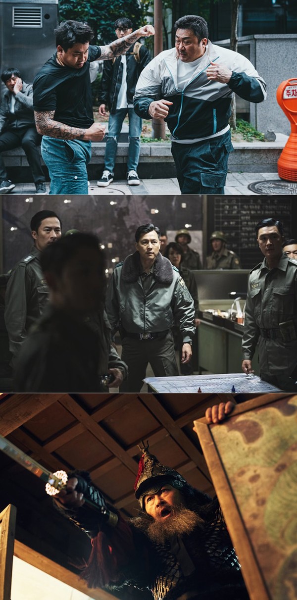 사진=영화 '범죄도시3', '서울의 봄', '노량: 죽음의 바다' 스틸
