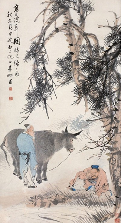 청대(淸代) 화가 진숭광(陳崇光)의 '세이도(洗耳圖)' 1884년 작품