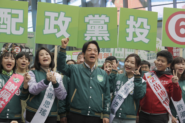 대만 총통 선거에 출마한 집권 민주진보당(민진당)의 라이칭더 후보의 선거 유세 모습/사진=AP연합뉴스