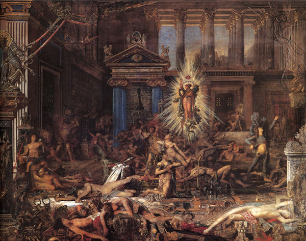 구스타브 모로(Gustave Moreau), 'The Suitors' 1852년 작품, 파리 뮤지움 소장