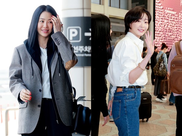고현정-김다미, 심플한듯 럭셔리한 공항패션...티파니 원더 전시 참석차 출국 