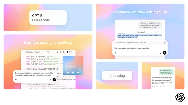 오픈AI, GPT-5 공개...이젠 박사와 대화하는 시대/사진=오픈AI