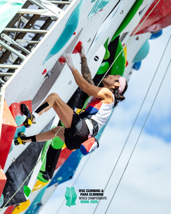 △ 2025 IFSC 서울 스포츠클라이밍 & 파라클라이밍 세계선수권대회 경기 장면. (제공= 대한산악연맹)