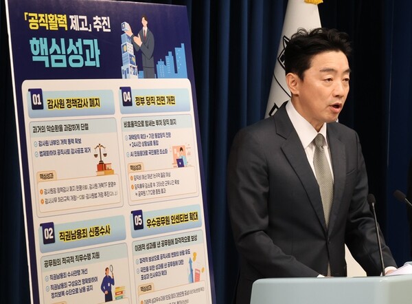 ‘공직사회 감사 공포 없앤다’…강훈식 “정책감사 폐지 내년 상반기 제도화” / 사진=대한민국 정책브리핑