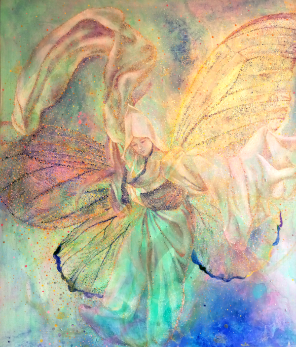 Like a Butterfly 80 x 100cm Acrylic on Canvas 2025