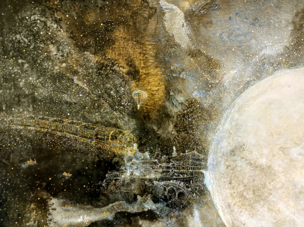 Make a wish 117 x 91 cm  Acrylic on canvas 2025