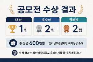 전남관광재단, 소도시 관광 아이디어 공모전 수상팀 선정 - 뉴스 썸네일 이미지