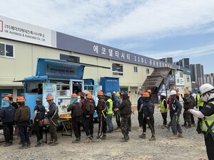 부산도시공사, 폭염 속 건설현장에 '안전 푸드트럭' 운영